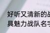 好听又清新的战队名字2022 霸气独具魅力战队名字