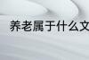 养老属于什么文化 养老文化的介绍