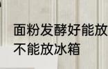 面粉发酵好能放冰箱吗 面粉发酵好能不能放冰箱
