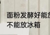 面粉发酵好能放冰箱吗 面粉发酵好能不能放冰箱