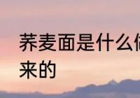 荞麦面是什么做的 荞麦面是什么做出来的