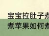 宝宝拉肚子煮苹果怎么煮 宝宝拉肚子煮苹果如何煮