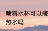喷雾水杯可以装开水吗 喷雾水杯能装热水吗