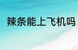 辣条能上飞机吗 辣条能不能上飞机