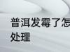 普洱发霉了怎么洗掉 普洱发霉了如何处理