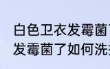 白色卫衣发霉菌了怎么洗掉 白色卫衣发霉菌了如何洗掉