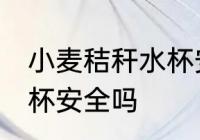 小麦秸秆水杯安全吗 小麦秸秆做的水杯安全吗