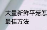 大量新鲜平菇怎么样保鲜 保鲜平菇的最佳方法
