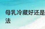 母乳冷藏好还是常温保存 母乳保存方法